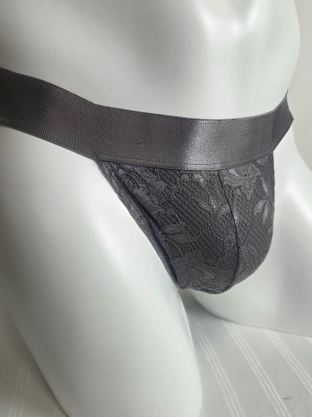 Cosabella Men's Odisha Gry Sheer Lace Sports Brief